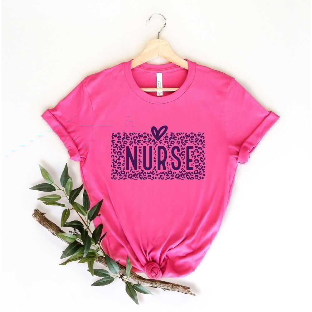 Leopard Nurse Shirt, Nurse SuperHero T-Shirt, Nurse Week, Matching Nurse T-Shirt, Shirt for Nurse, Cute Nurse Gift, Nurse Hero - 4.jpg