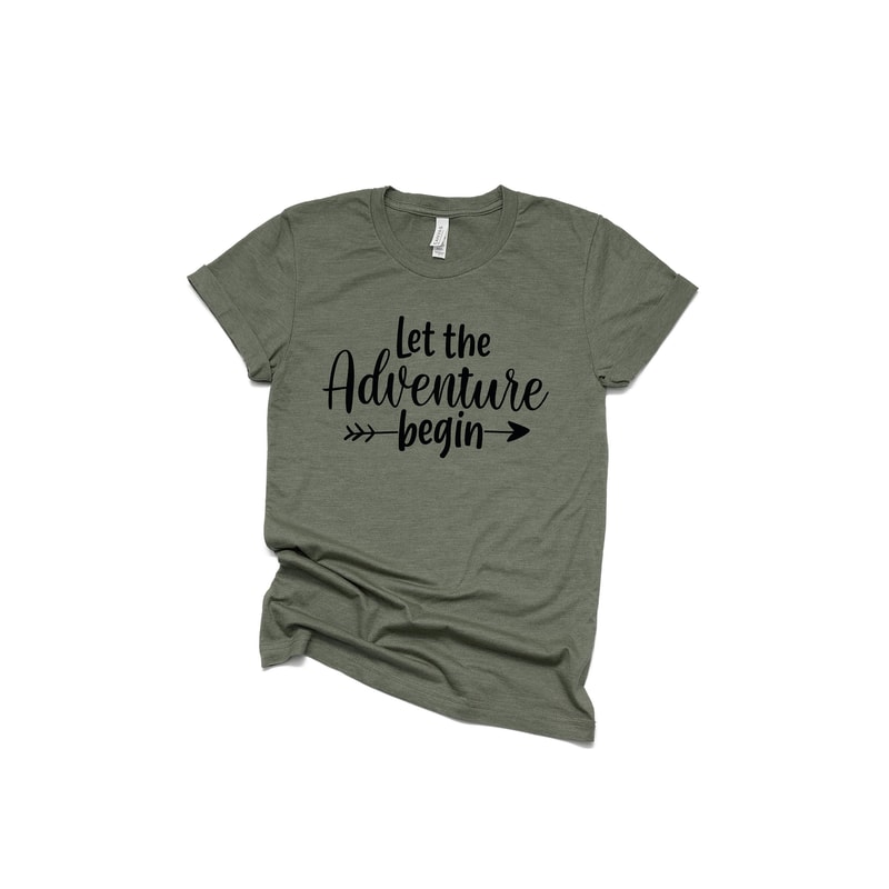 Let the Adventure Begin Shirt,Camping Shirt,Camping Tee,Camping Gift,Camper Shirt,Camp Squad shirt,Matching Friends Camping Shirt,Road Trip - 1.jpg