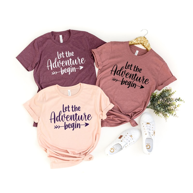 Let the Adventure Begin Shirt,Camping Shirt,Camping Tee,Camping Gift,Camper Shirt,Camp Squad shirt,Matching Friends Camping Shirt,Road Trip - 3.jpg