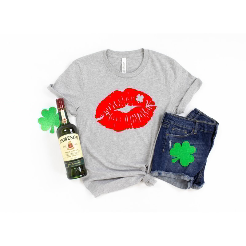 Lips Shirt, Kiss Me I'm Irish T-shirt Tee Shirt,Cute St Patricks Day Shirt for Women,Patrick's Day Family Matching Shirt,Drinking Shirt - 3.jpg