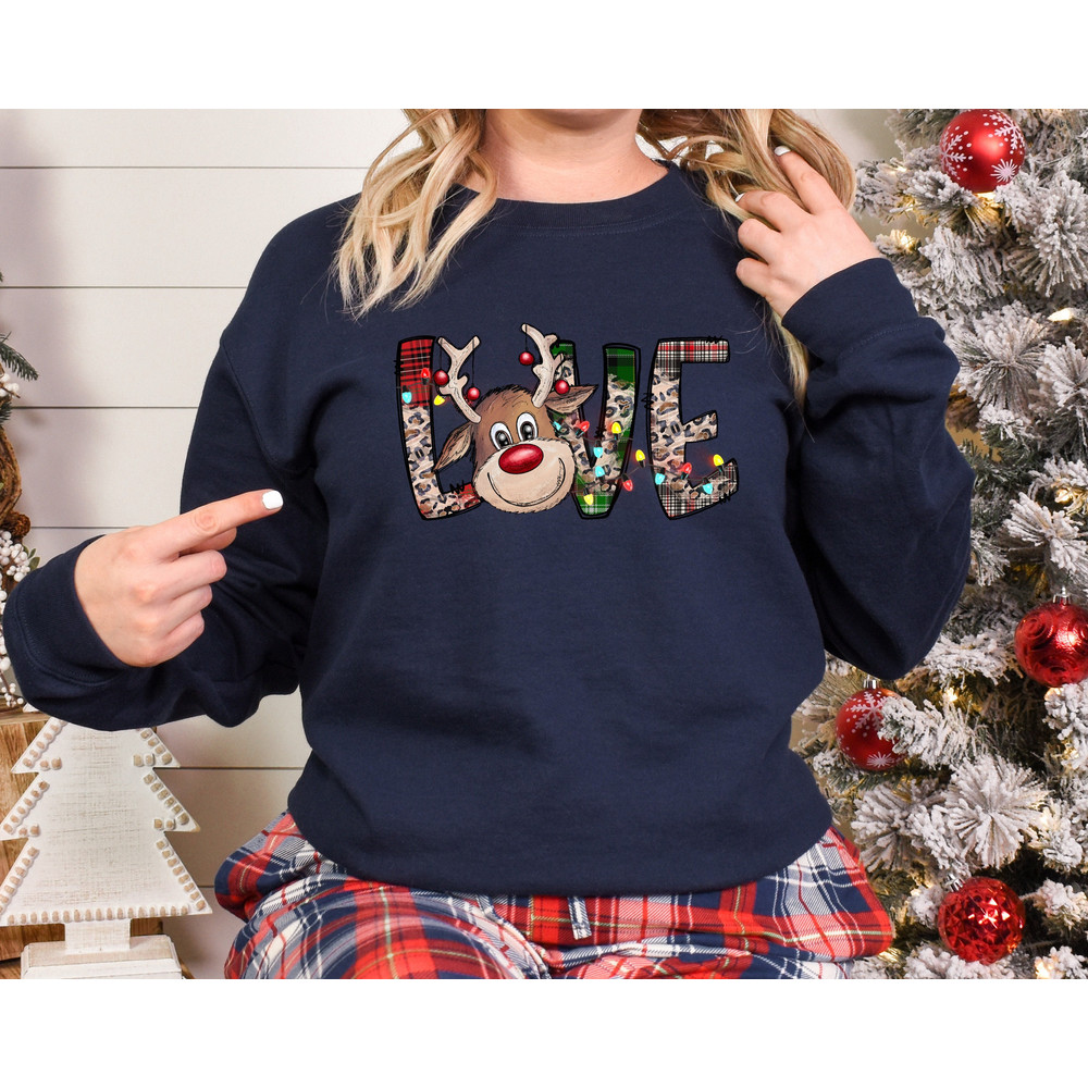 Love Deer Sweatshirt,Christmas Family Shirt,Christmas Gift,Holiday Gift,Christmas Family Matching Shirt,Christmas Deer Shirt,Deer Lover - 1.jpg