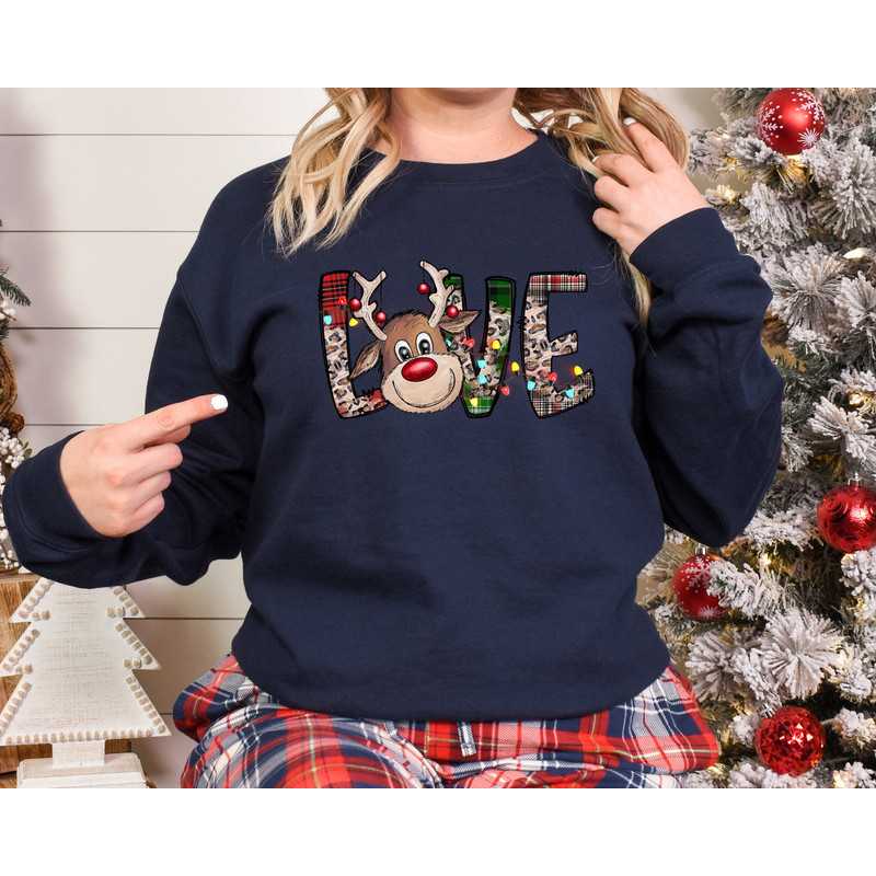 Love Deer Sweatshirt,Christmas Family Shirt,Christmas Gift,Holiday Gift,Christmas Family Matching Shirt,Christmas Deer Shirt,Deer Lover - 1.jpg
