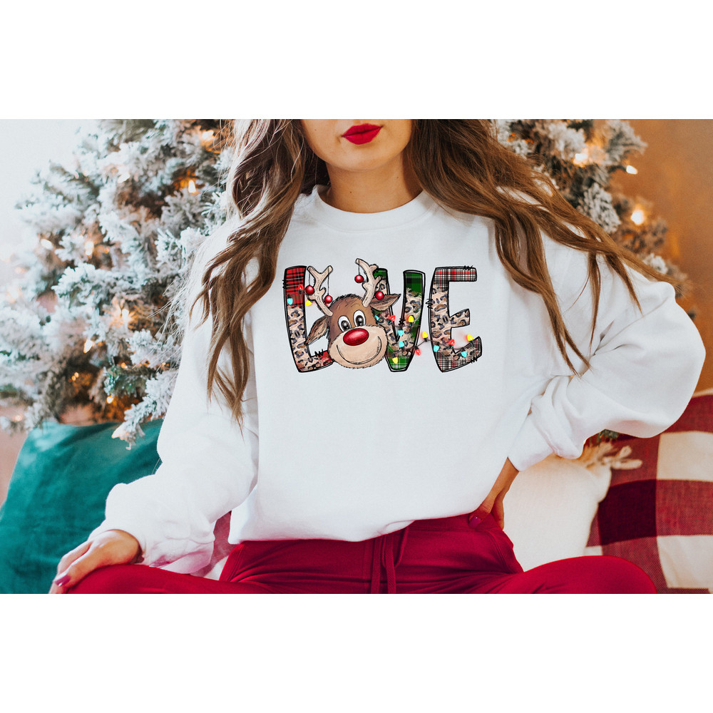 Love Deer Sweatshirt,Christmas Family Shirt,Christmas Gift,Holiday Gift,Christmas Family Matching Shirt,Christmas Deer Shirt,Deer Lover - 3.jpg