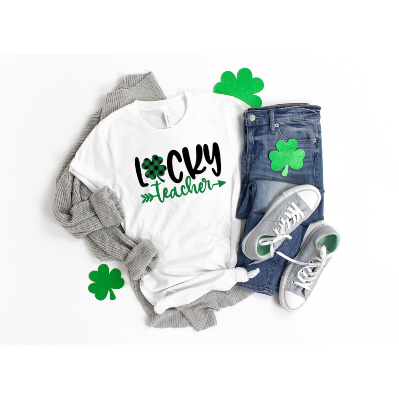 Lucky Teacher Shirt,Shamrock Shirt,Saint Patricks Day Shirt,St Paddys Day Shirt,Leprechaun Shirt,Saint Patricks Day Teacher Shirt - 2.jpg