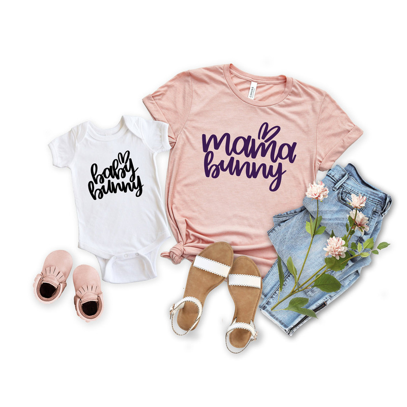 Mama Bunny Shirt, Mom Shirt, Mom Easter T-Shirt, Mom Bunny,Baby Mama Bunny Easter Shirt, Bunny Mommy Shirt, Easter Tee, Easter Party Outfit - 1.jpg