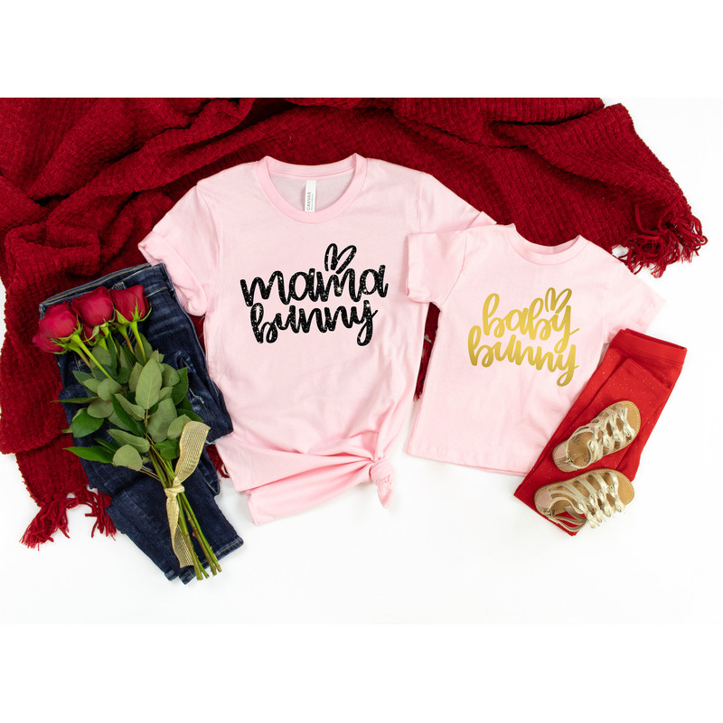 Mama Bunny Shirt, Mom Shirt, Mom Easter T-Shirt, Mom Bunny,Baby Mama Bunny Easter Shirt, Bunny Mommy Shirt, Easter Tee, Easter Party Outfit - 3.jpg