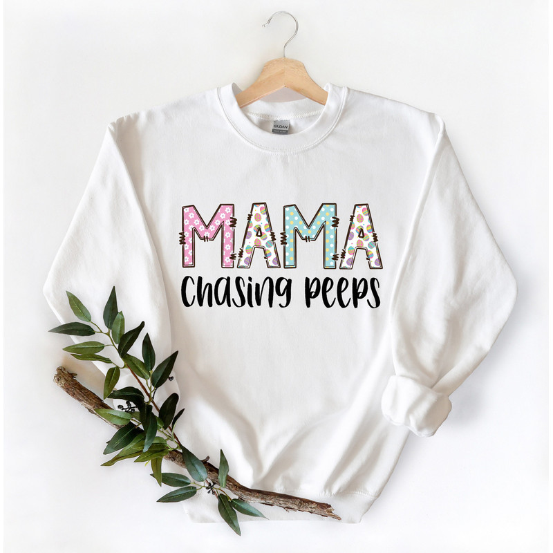 Mama Chasing Shirt,Easter Gift For Mom,Easter Womens Sweathirt,Mama Bunny T-Shirt,Easter Mom Shirt,Mama Bunny Easter Sweatshirt - 4.jpg