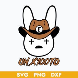 bad bunny un x100to svg, bad bunny grupo frontera svg, bad bunny svg, grupo frontera svg, png dxf digital file