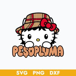 Hello Kitty Peso Pluma Svg, Hello Kitty Svg, Peso Pluma Svg, Png Dxf Digital File