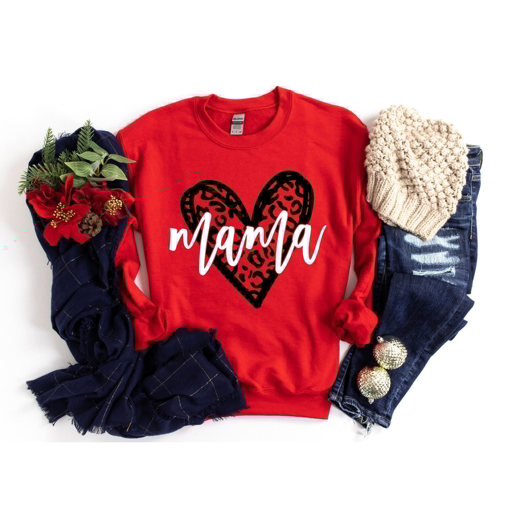 Mama Shirt, Mama Heart Shirt, Mothers Day Gift, Custom Shirt for Mothers, Mom Tshirt, Mommy Tee, Mom Personalization Gift, New Mommy Gift - 1.jpg