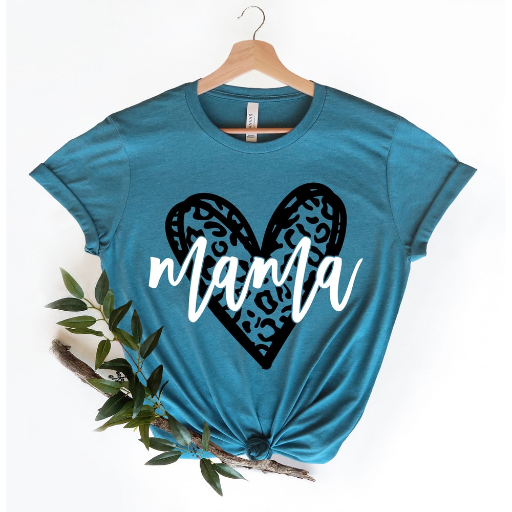 Mama Shirt, Mama Heart Shirt, Mothers Day Gift, Custom Shirt for Mothers, Mom Tshirt, Mommy Tee, Mom Personalization Gift, New Mommy Gift - 2.jpg