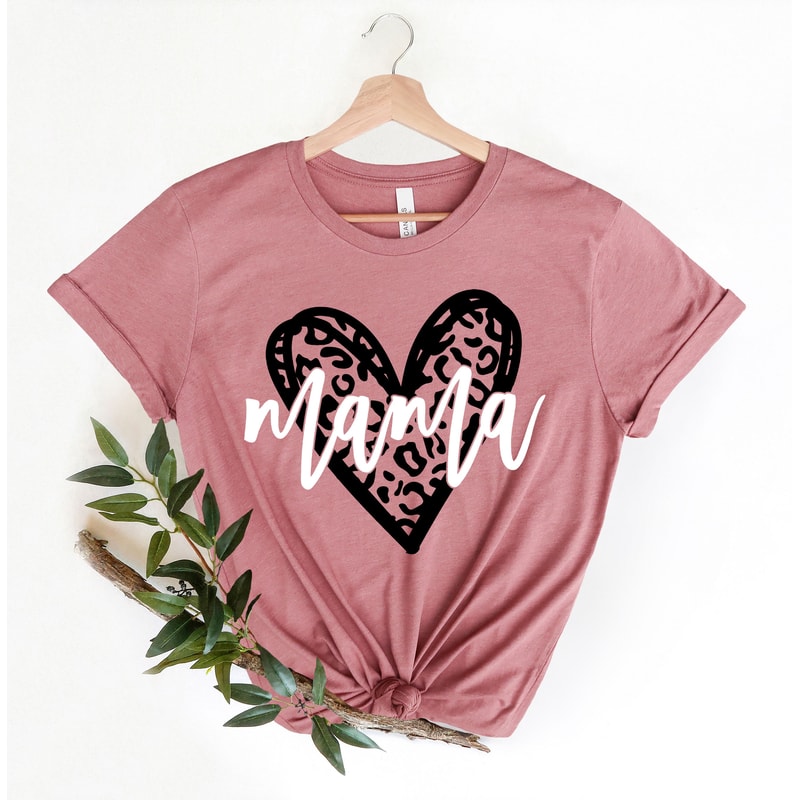 Mama Shirt, Mama Heart Shirt, Mothers Day Gift, Custom Shirt for Mothers, Mom Tshirt, Mommy Tee, Mom Personalization Gift, New Mommy Gift - 4.jpg