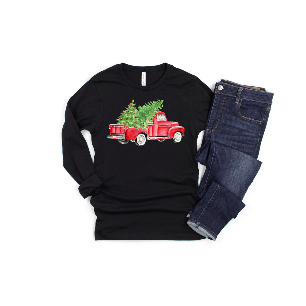 Merry Christmas Truck,Red Truck Shirt, Christmas Tree Shirt,Merry Christmas,Christmas Matching Family Shirt,Christmas Truck Family Shirt - 1.jpg