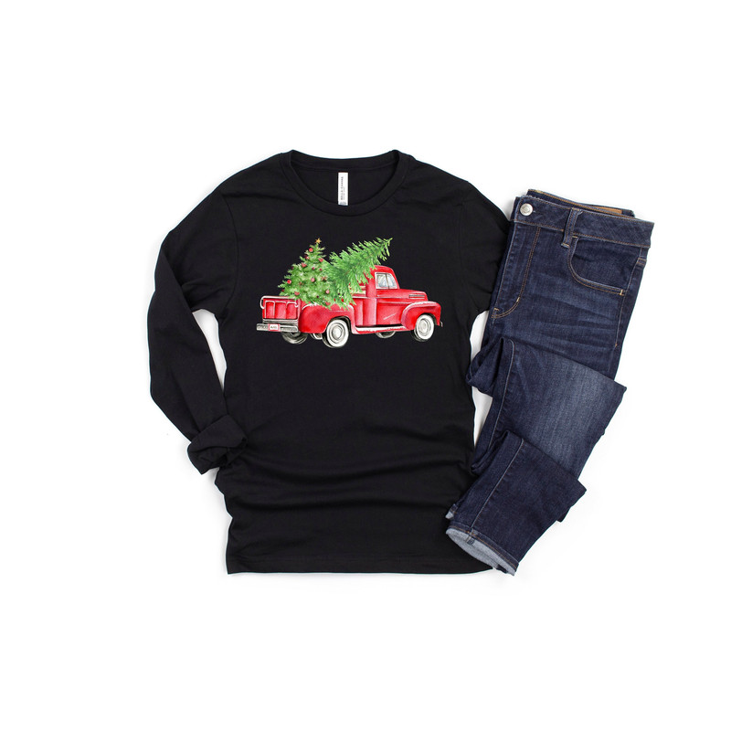Merry Christmas Truck,Red Truck Shirt, Christmas Tree Shirt,Merry Christmas,Christmas Matching Family Shirt,Christmas Truck Family Shirt - 1.jpg