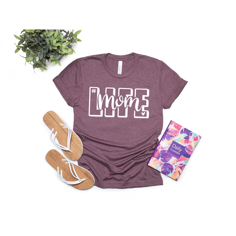 Mom Life Shirt, Cute Mom Shirt, Cute Mom Gift, Mother's Shirt, Mother's Day Gift, New Mom Gift, Mom with Heart T-Shirt - 3.jpg