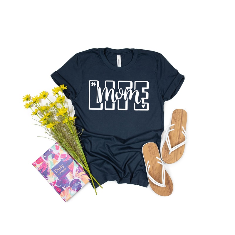 Mom Life Shirt, Cute Mom Shirt, Cute Mom Gift, Mother's Shirt, Mother's Day Gift, New Mom Gift, Mom with Heart T-Shirt - 4.jpg