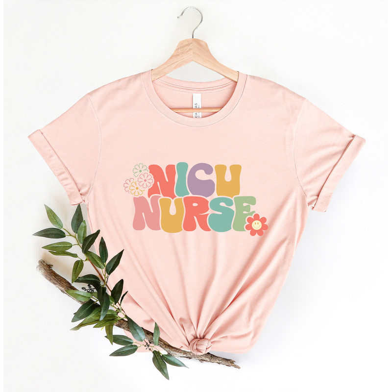 NICU Nurse retro Shirt, Groovy Nicu Nurse Tee Shirts, Neonatal Icu Shirts Neonatal Intensive Care Unit Nurse Appreciation Grad Gifts Retro - 2.jpg