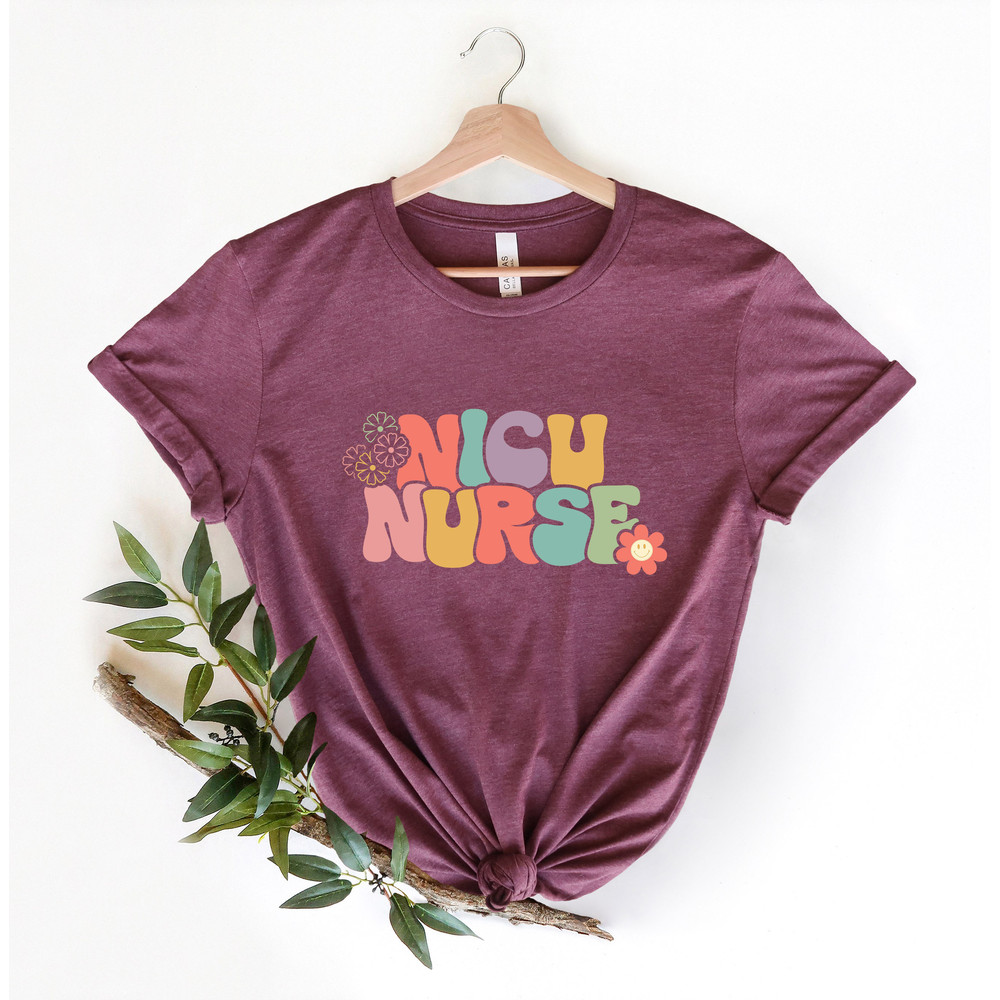 NICU Nurse retro Shirt, Groovy Nicu Nurse Tee Shirts, Neonatal Icu Shirts Neonatal Intensive Care Unit Nurse Appreciation Grad Gifts Retro - 3.jpg