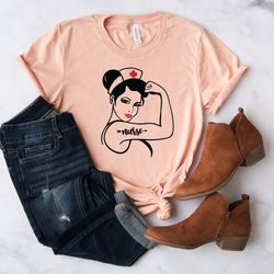 nurse life shirt, women power nurse shirt, nurse gift, nurse week t-shirt, matching nurse tshirt, super hero nurses tee,