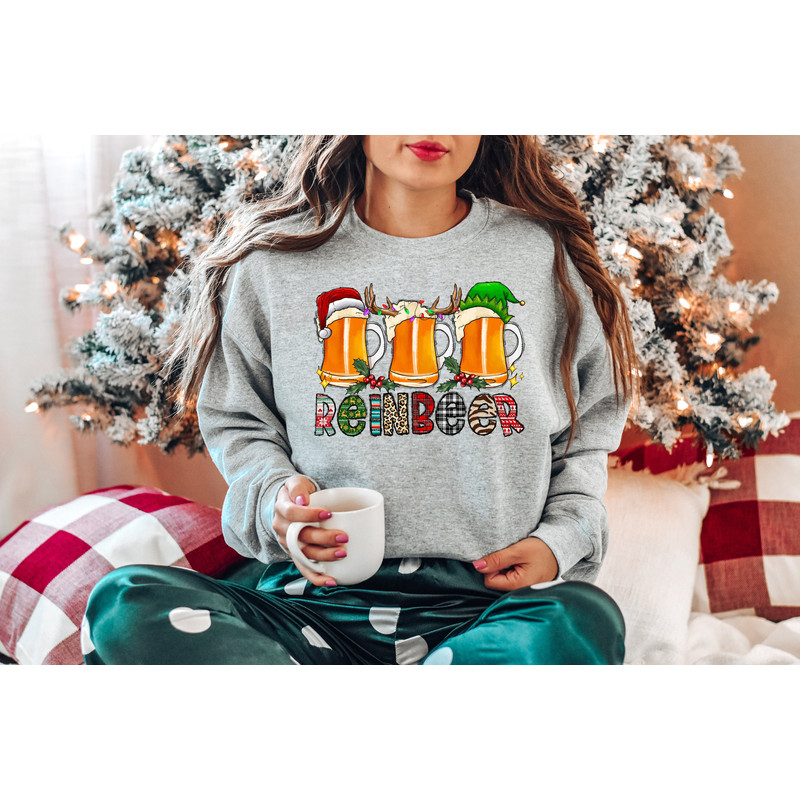 Rainbeer Sweatshirt,Christmas Family Shirt,Christmas Gift,Holiday Gift,Christmas Family Matching Shirt,Beer Christmas Shirt,Reindeer Shirt - 2.jpg