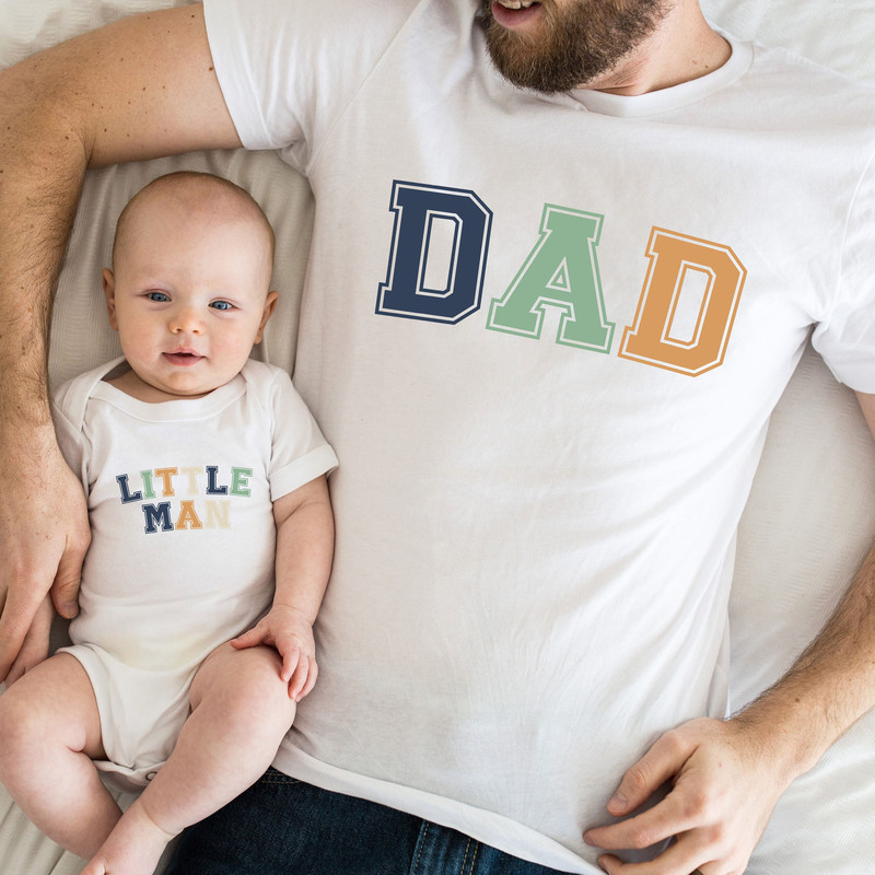 Retro Little Man And Dad Matching Shirts, Retro Boys And Dad Shirt, Dad and Son matching Shirt,daddy and me shirt,Father birthday Gift - 1.jpg