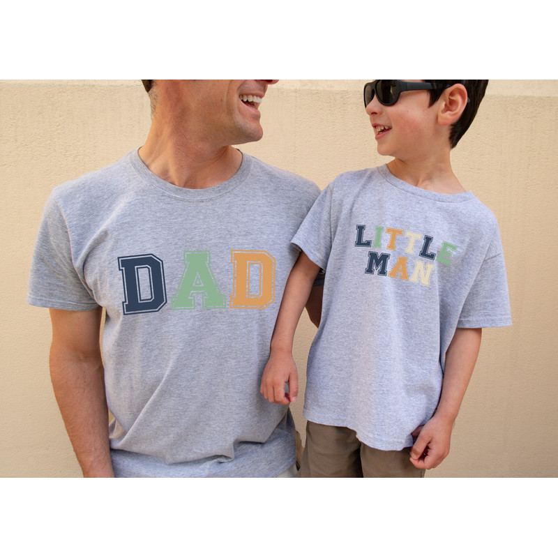 Retro Little Man And Dad Matching Shirts, Retro Boys And Dad Shirt, Dad and Son matching Shirt,daddy and me shirt,Father birthday Gift - 3.jpg