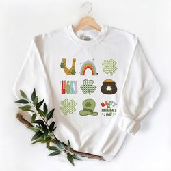 retro st patrick's rainbow shirt,saint patrick's day shirt,saint patrick's day shirt,st patrick's groovy shirt.kid patri