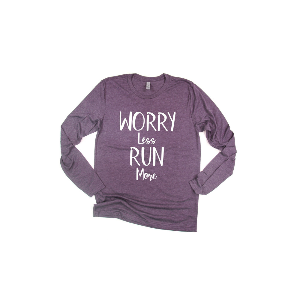 Run More Worry Less Shirt, Running Shirt, Hike shirt, Walk Shirt, Run Shirt, Travel Shirt, wanderlust, Unisex Shirt, Sports, Mountain Shirt - 2.jpg