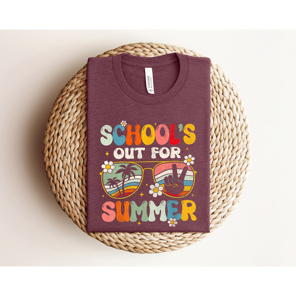 Schools Out For Summer Shirt, Happy Last Day Of School Shirt, Summer Holiday Shirt, End Of the School Year Shirt, Classmates Matching Shirt - 1.jpg