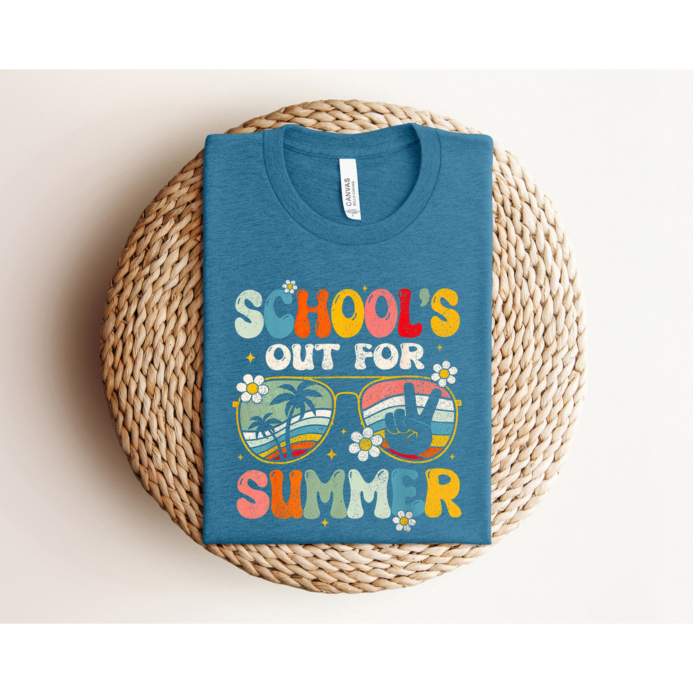 Schools Out For Summer Shirt, Happy Last Day Of School Shirt, Summer Holiday Shirt, End Of the School Year Shirt, Classmates Matching Shirt - 3.jpg