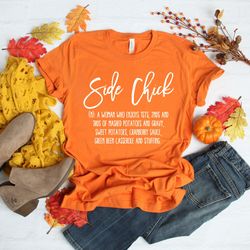 side chick shirt,hello pumpkin rainbow shirt,thanksgiving food shirt,family thanksgiving shirt,thanksgiving dinner shirt