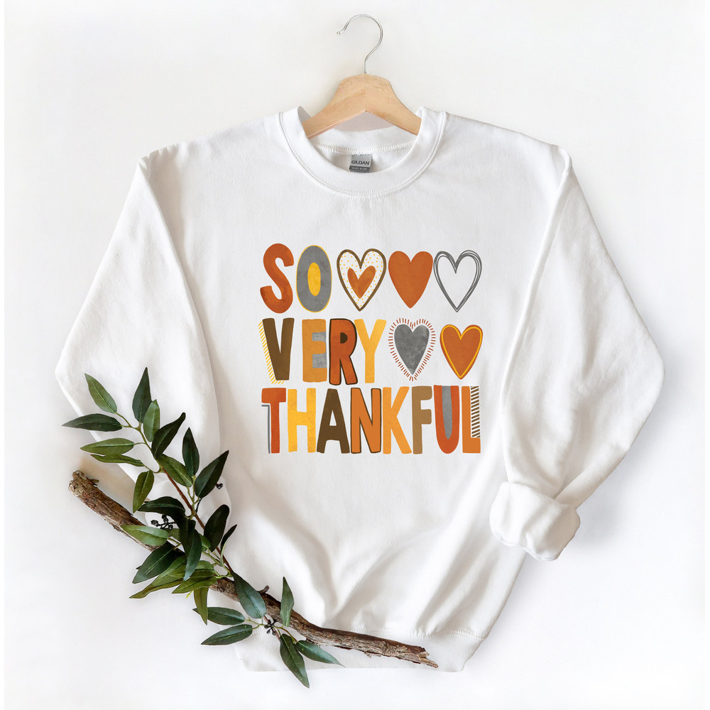 So Very Thankful Shirt,Christian Shirt,Thanksgiving Shirt,Fall Shirt,Holiday Gift,Thanksgiving Heart Shirt,Thanksgiving Matching Shirt - 2.jpg