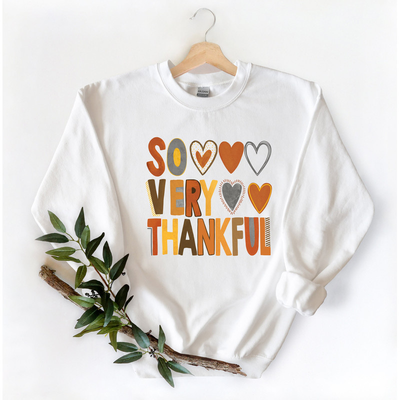 So Very Thankful Shirt,Christian Shirt,Thanksgiving Shirt,Fall Shirt,Holiday Gift,Thanksgiving Heart Shirt,Thanksgiving Matching Shirt - 2.jpg