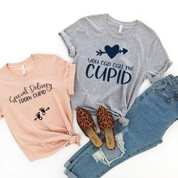 special delivery from cupid shirt call me cupid,pregnancy announcement shirt,couples valentine's pregnancy reveal,mom da