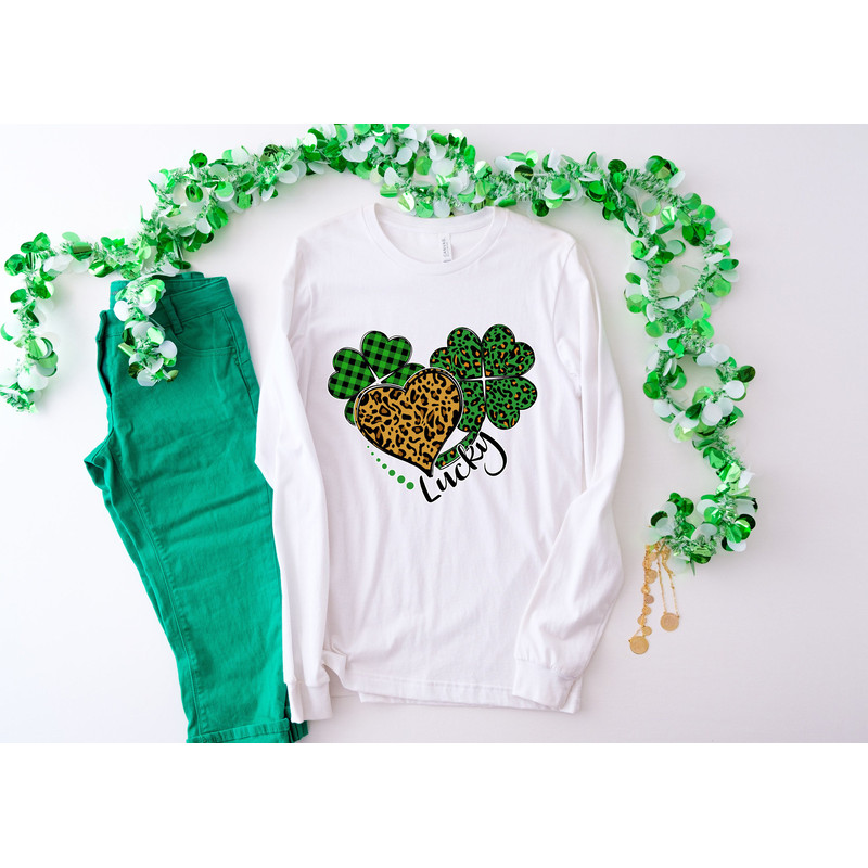St Patricks Day Shirt,Leopard Shamrock Shirt,Shamrock Shirt, St Patty's Shirt,Irish Shirt,Shenanigans Drinking Shirt,Family Matching Shirt - 2.jpg