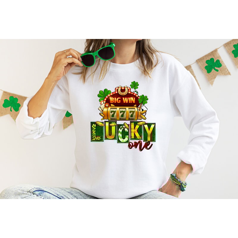St Patrick's lucky one Shirt, Lucky Shirt, Happy Go Lucky, Shamrock Shirt, St Patty's Shirt, St Patrick's Day Gift, Irish Shirt - 3.jpg