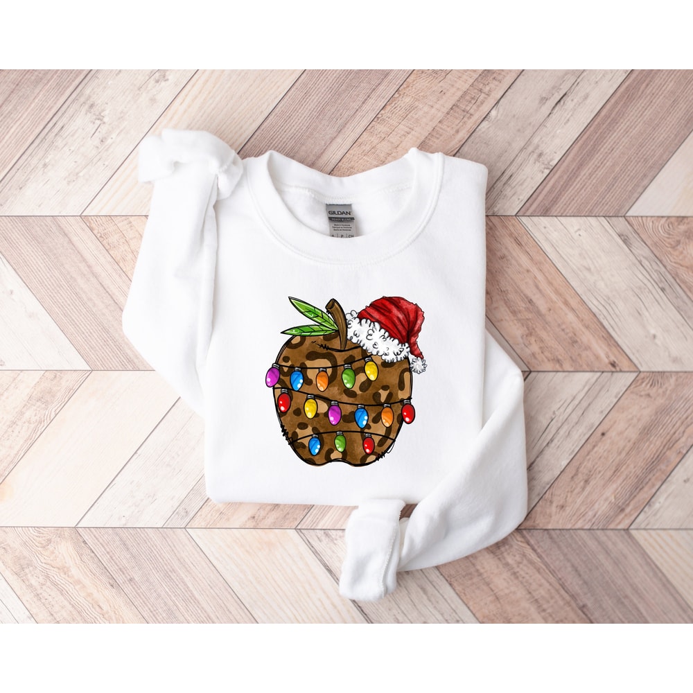 Teacher Christmas Sweatshirt,Christmas Apple Shirt,Teacher Christmas Shirt,Christmas Teach Shirt,Christmas Gift For Teacher Shirt - 1.jpg