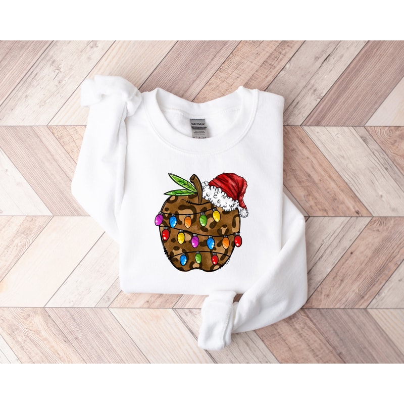 Teacher Christmas Sweatshirt,Christmas Apple Shirt,Teacher Christmas Shirt,Christmas Teach Shirt,Christmas Gift For Teacher Shirt - 1.jpg