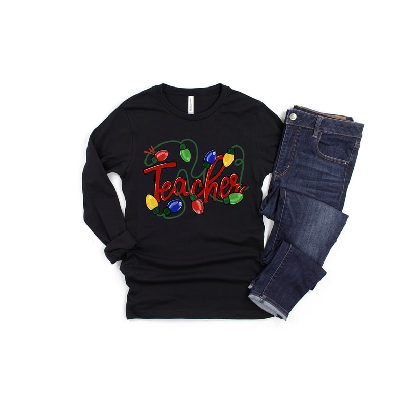 Teacher Christmas Lights Shirt,Teacher Shirt,Teacher Christmas Shirt,Buffalo Plaid Shirt,Christmas Tree Shirt,Christmas Gift For Teacher - 3.jpg