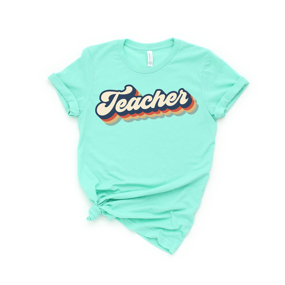 Teacher Retro Vintage shirt,Teacher Shirts For Women,Vintage Boho Teacher Rainbow Shirt,Rainbow Teacher Tshirt,Kindergarter Teacher Shirt - 2.jpg
