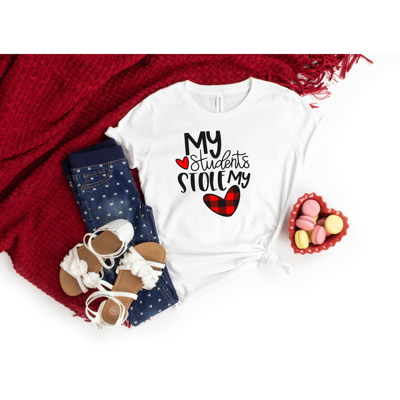 Teacher Shirt,Buffalo Plaid Valentines Day Shirts For Woman,Hand Lettered shirt,Cute Valentine Shirt,Valentines Day Gift,Teacher Gift - 1.jpg