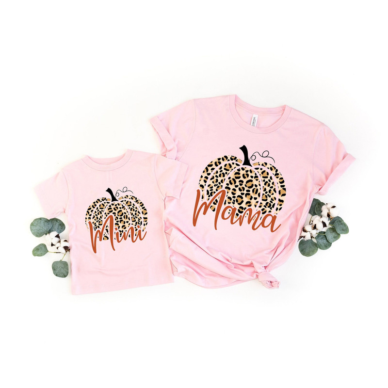 Thankful Mama Shirt,Thankful Mini Shirt,Mom Shirt,Baby Shirt,Thanksgiving Mommy and Me Shirt,Leopard Pumpkin Shirt, Cheetah Pumpkin Shirt - 1.jpg