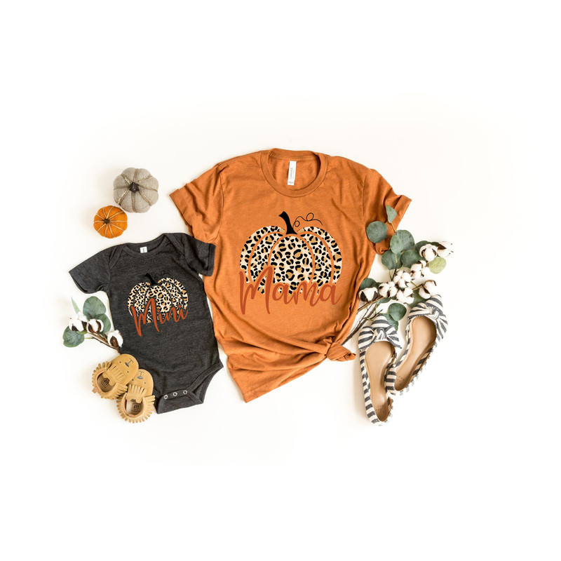 Thankful Mama Shirt,Thankful Mini Shirt,Mom Shirt,Baby Shirt,Thanksgiving Mommy and Me Shirt,Leopard Pumpkin Shirt, Cheetah Pumpkin Shirt - 2.jpg