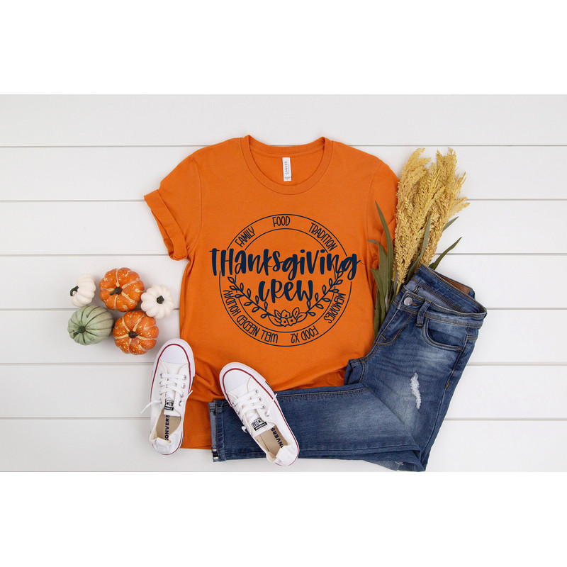 Thanksgiving Crew Shirt, Family Matching Shirt, Family Thanksgiving Shirts, Thanksgiving T-Shirt, Thanksgiving Family Shirts, Fall Shirts - 2.jpg