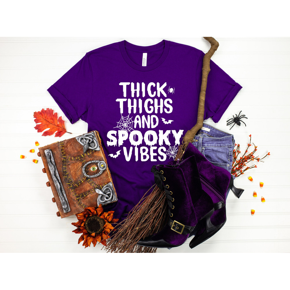 Thick Thighs Spooky Vibes Shirt,Funny Halloween Shirt,Halloween Shirt,Funny Shirt,2022 Halloween,Spooky Vibes Shirt,Funny Spooky Vibes Shirt - 2.jpg