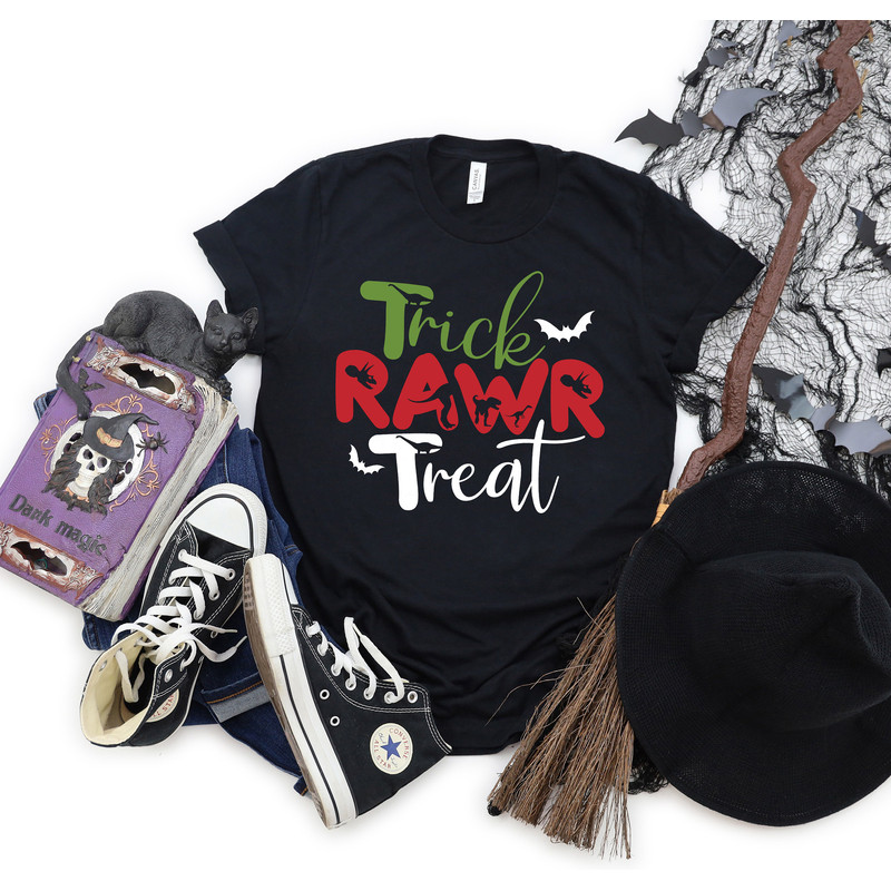Trick RAWR Treat Shirt,Halloween Shirt,Halloween Party, Halloween T-shirt,Hocus Pocus Shirt,Halloween Funny Tee,Halloween Dinosaur Shirt - 2.jpg