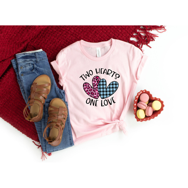 Two hearts one Love Shirt,Buffalo Plaid Valentines Day Shirts For Woman,Heart Shirt,Cute Valentine Shirt,Valentines Day Gift,Valentines - 1.jpg
