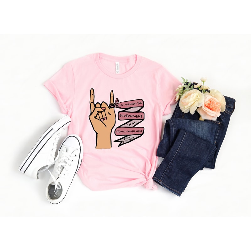 Uterus Finger Shirt,Feminist Shirt,Uterus Pro Choice Shirt,Women Power Tee,Women Rights,Stop Abortion Ban,Angry Uterus Shirt - 3.jpg