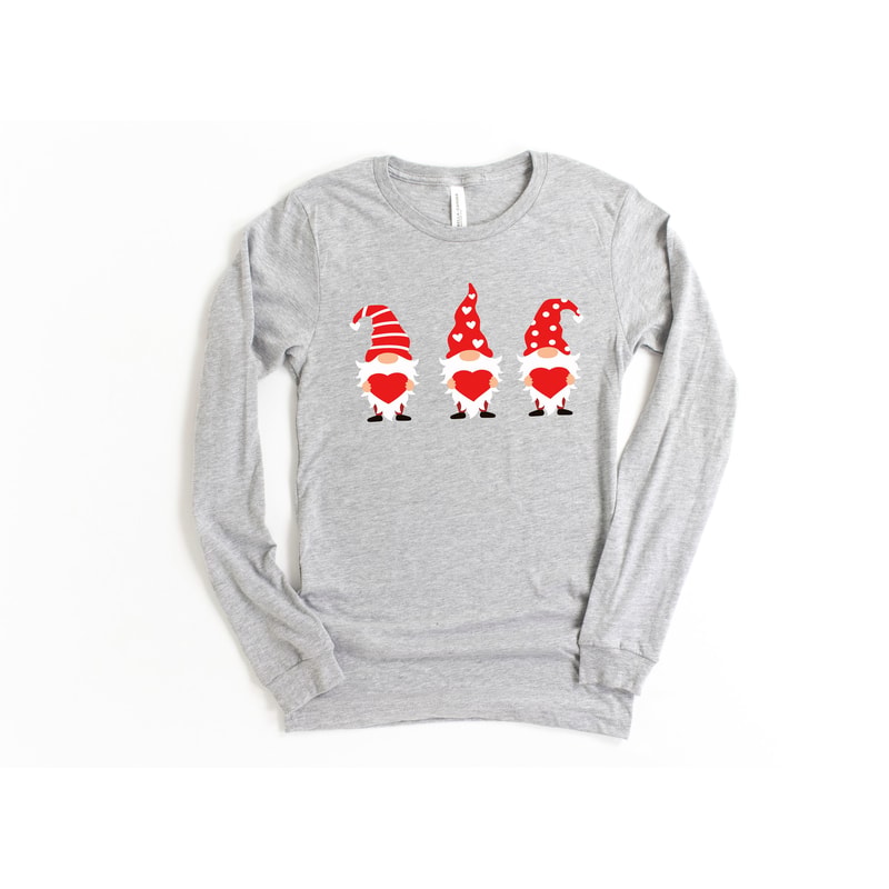 Valentine Gnomes with Heart Shirt,Valentines Day Shirts For Woman,Heart Shirt,Cute Valentine Shirt,Cute Valentine Tee,Valentines Day Gift - 1.jpg