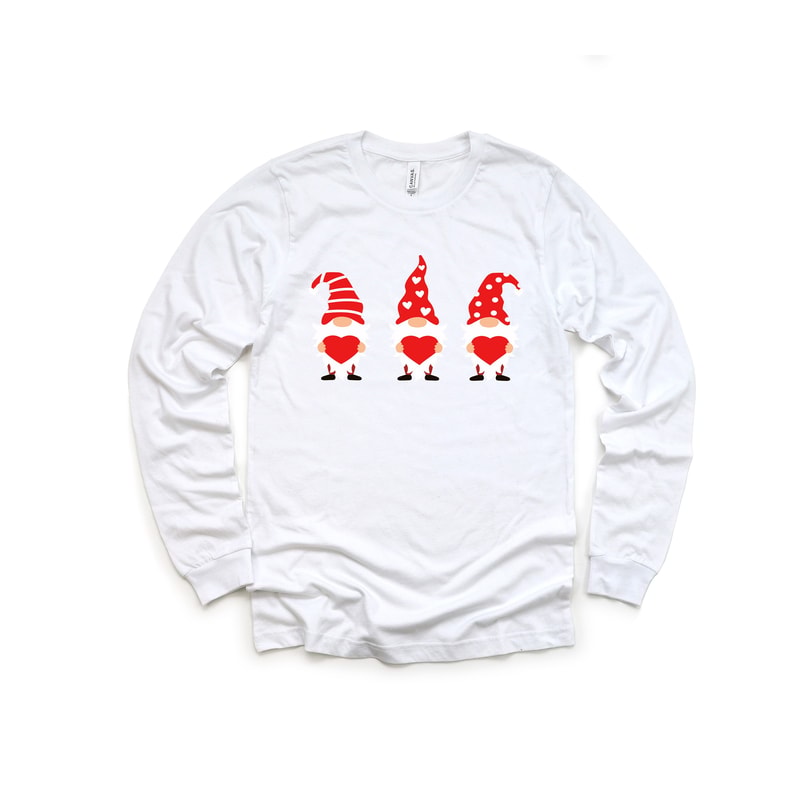 Valentine Gnomes with Heart Shirt,Valentines Day Shirts For Woman,Heart Shirt,Cute Valentine Shirt,Cute Valentine Tee,Valentines Day Gift - 4.jpg